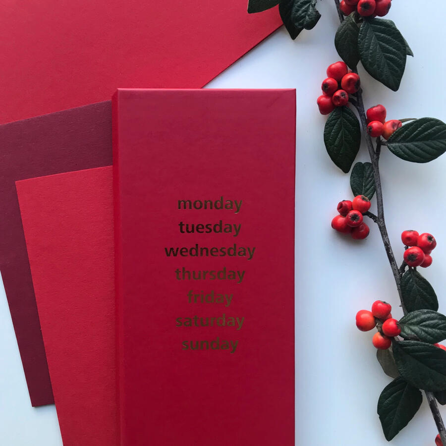 Monday, Tuesday, Wednesday, Thursday, Friday, Saturday, Sunday